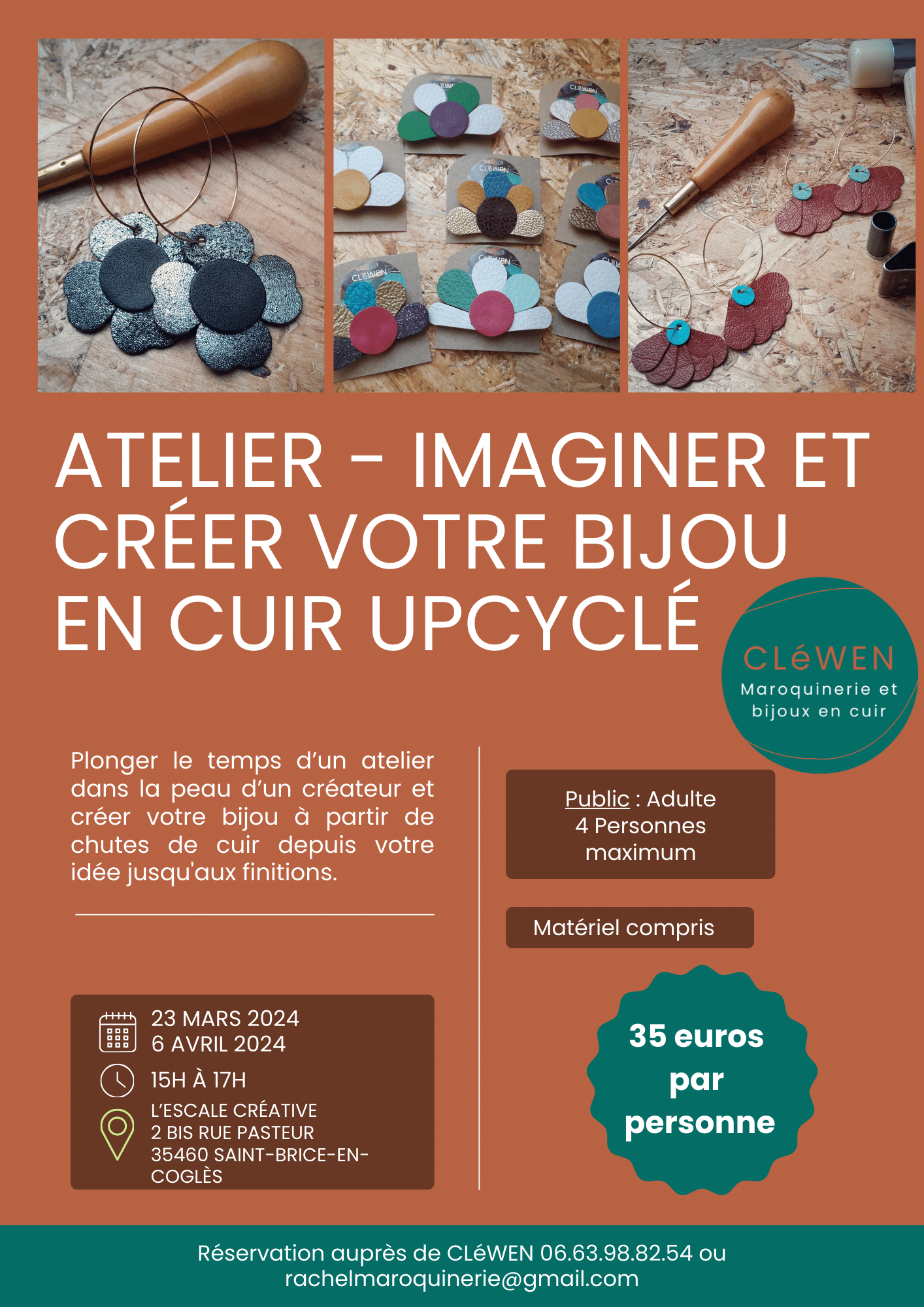 Flyer atelier CLéWEN escale créative